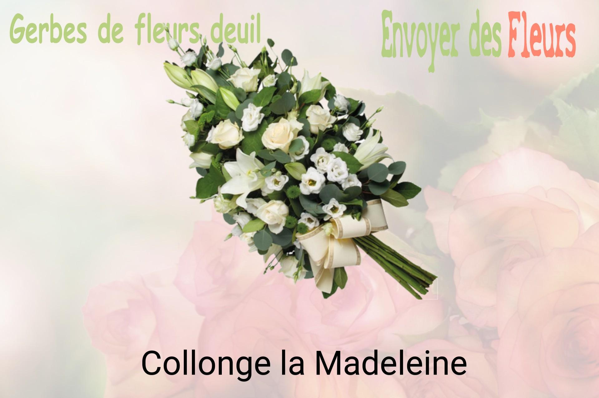 Gerbe de fleurs de deuil livrée à Collonge-la-Madeleine
